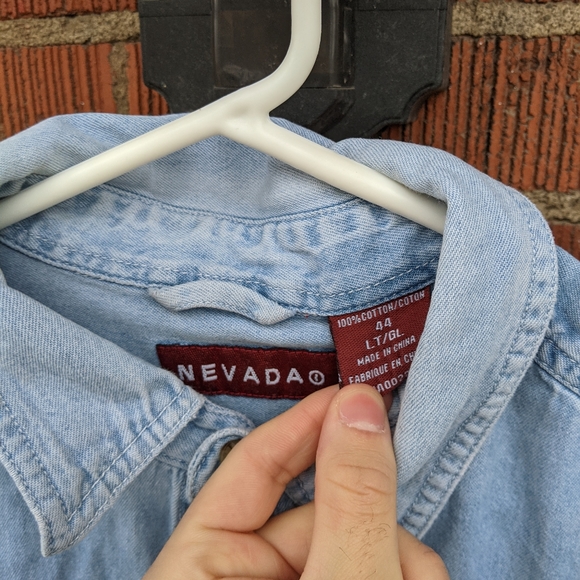 Vintage Nevada Prison-style Button down - Picture 3 of 3